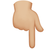 Index pointing down emoji