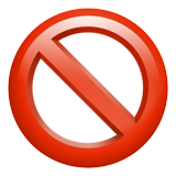Prohibited emoji