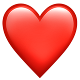 Red heart emoji