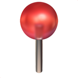 Round pushpin emoji